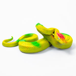 Renkli yılan oyuncak TPR malzemesi yumuşak oyuncak hayvan kauçuk yılan oyuncak - Product Image 3