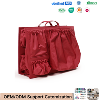 Wickeltaschen-Organizer mit Reißverschlusstasche für Damenhandtaschen, Inneneinsatz mit Taschen, herausnehmbare transparente Tragetasche