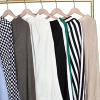 Pantalons Palazzo d'occasion en gros, très demandés, populaires, légers, culottes usagées pour femmes
