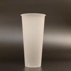 कस्टम कप प्लास्टिक व्यक्तिगत लोगो प्रिंट फ्रॉस्टेड दूध चाय प्लास्टिक कप बोबा दुकान की आपूर्ति - Product Image 6