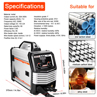 Machine à souder multifonction à onduleur TIG-160C 220V entrée nominale réglage à une touche pour l'alimentation du fil de soudage CO2/MIG/MAG