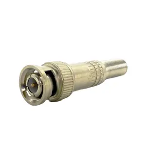 50ohm 75ohm F male RG59 Compression BNC connector CATV 2pin RF coaxial cable connector F type coax connector