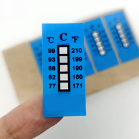 Autocollant de suivi de température résistant à l'huile médicale, indicateur thermique réversible, étiquette sensible à la chaleur, capteur de changement de couleur multi-points