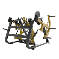 Máquina de entrenamiento de fuerza con carga de placas para brazos y espalda, equipo comercial de gimnasio de asiento bajo, venta directa de fábrica BRTW