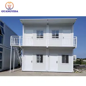 Kit de estrutura de aço modular moderna, portátil, pequenas casas de aço modular, duplo, casas de presab