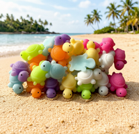 Jouet anti-stress tortue de mer en peluche populaire et best-seller, mignon, doux, coloré et original