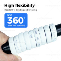Kabel Tembaga Fleksibel Paralel PVC RVVB Berkualitas Profesional 2 Inti 0.75mm2 4.0mm2 Selubung Luar Putih 300/450v