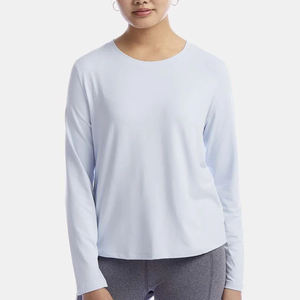 Camisetas de mujer de calidad superior, diseño de impresión personalizado de manga larga a la moda, tela suave y cómoda, bordado elegante - Product Image 4