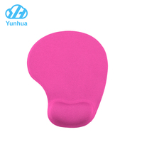 Tapis de souris pour ordinateur avec repose-poignet en silicone, résistant à l'eau, forme ovale, couleur unie, pour bureau, maison, jeux