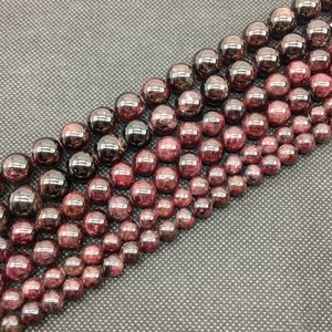 Pietra di granato naturale <span class=keywords><strong>perline</strong></span> rotonde <span class=keywords><strong>4</strong></span> mm 5 mm 6 mm 7 mm 8mm 10 mm 12 mm per gioielli <span class=keywords><strong>da</strong></span> te - Product Image 3