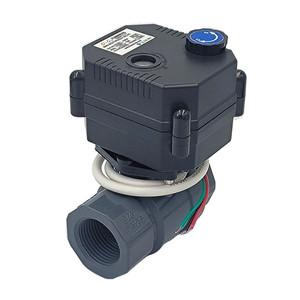 Vanne à boisseau sphérique motorisée 2 voies IP67 avec commande manuelle Flomarvel FH-MO NSF61 ROHS CE 12V 24V Laiton Acier inoxydable 304 PVC DN15 <span class=keywords><strong>DN20</strong></span> - Product Image 4
