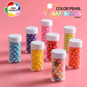 10 Millimetri Multicolore Arcobaleno Perline di Zucchero Eatible Pearlized per La Decorazione Della Torta da Forno Ingredienti Grossisti Spruzza Produttore - Product Image 3