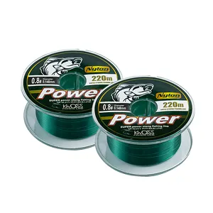 100% Nylon Monofilament 220 Meter Fishing Line With Spool And Packaging Box