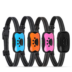 Rechargeable Anti-Bark Collar With Sound And <b>Vibration</b> Blue For Dog Training Bark Control Device - Product Image 2