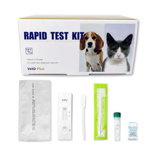 수의학 용품 Anaplasma Ehrlichia 혈액 기생충, CHW/EHR/BAB/ANA/LYME Lsh 애완 동물 관리 신속 테스트 키트 개 - Product Image 1
