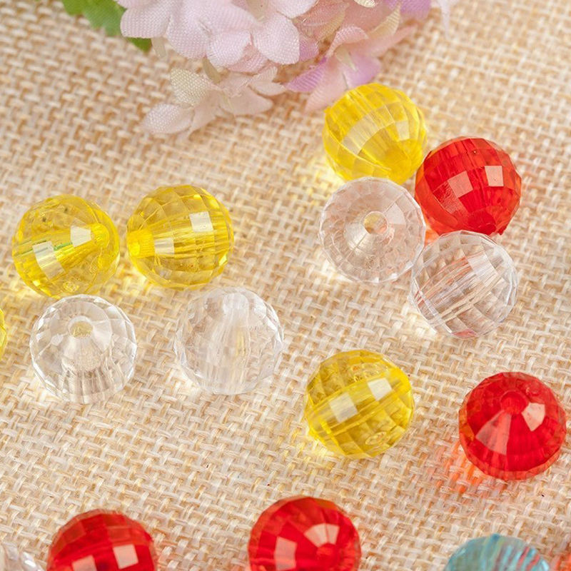 Perline Rotonde Trasparenti AB Da 6 Mm, Perline Di Gomma Acrilica - Foto 3