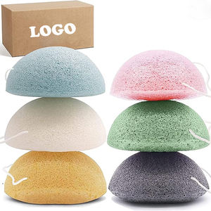 Bambú carbón Konjac Exfoliante <span class=keywords><strong>Facial</strong></span> 100% Esponja Natural Ecológico Exfoliante Konjac Esponja Set para limpieza <span class=keywords><strong>facial</strong></span> - Product Image 1