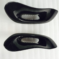 Para 1992-1997 Mazda RX7 FD3S RHD estilo fibra de carbono guardabarros delantero Scoop rejillas de ventilación (PAR) CF