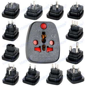 Adaptateur universel pour l'Afrique du Sud, prenant en charge les prises américaines, britanniques, européennes, suisses, brésiliennes, danoises et italiennes <span class=keywords><strong>WSA</strong></span> - Product Image 1