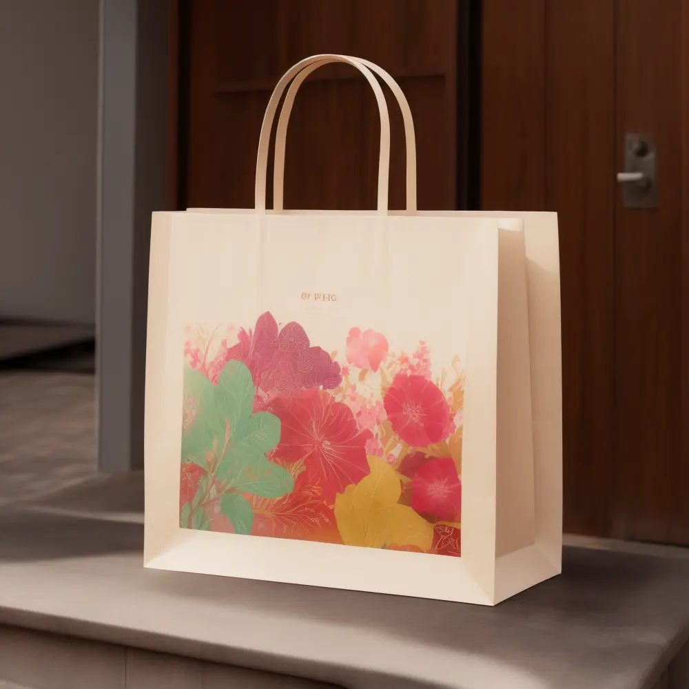 Wholesale Cheap Price Custom Printed Fashion Recyclable Food Brown Kraft Paper Bag