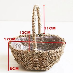 Usine Nouveau Rotin Seagrass Formes Rondes Paniers De Rangement <span class=keywords><strong>Plante</strong></span> Fleur Panier - Product Image 6