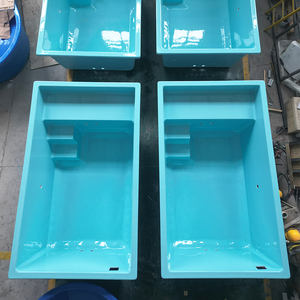 Piscina Spa de Natación Exterior de FRP, Pequeña Piscina de Inmersión de Fibra de Vidrio, Carcasa Personalizable para Piscina Rectangular Enterrada Familiar - Product Image 1