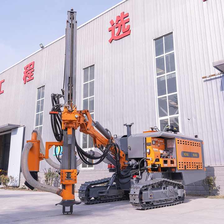 Drill rig Machine Pneumatic Mining Blasting Hole DTH Drill Rig Mobile ...