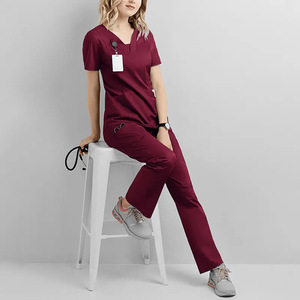 Set di uniformi mediche all'ingrosso per chirurgia, veterinaria, odontoiatria, infermieri, top e pantaloni da <span class=keywords><strong>lavoro</strong></span> per donne medico - Product Image 4