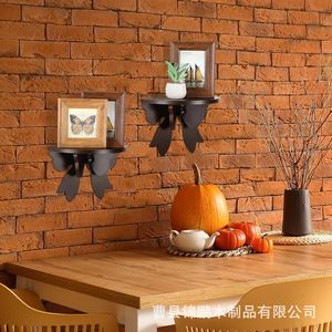 Wooden Bow Shaped Wall <b>Shelf</b> 1 Tier Durable Multi Purpose Storage <b>Rack</b> For Home Organization - Product Image 3