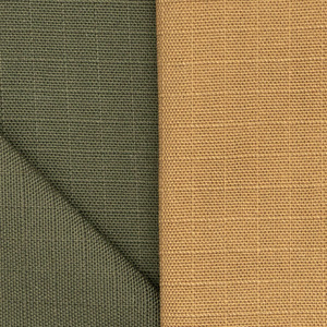 Tela de algodón puro 12*10 con diseño de cuadrícula Marten, prelavada, sin elasticidad, tejido drill, color caqui, para prendas de vestir, en stock. - Product Image 2