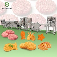 Poulet Nagget Processus 1000KG Faire Machine Ligne De Production De Pépites Patty Patty Maker Forme Mach