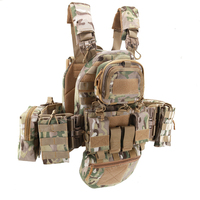 Gilet tactique Molle OEM pour sportifs, grand format, pour entraînement extérieur, camouflage, porte-plaques, équipement tactique pour le jeu