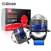 Projecteur LED double en aluminium 160W 12V avec faisceau bas et faisceau haut 6000K 3 pouces laser