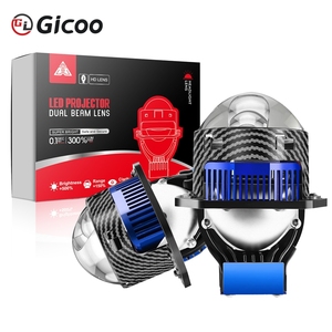 160W low beam high beam dual LED <b>projector</b> lens 6000k 3inch laser beam 3.0 dual LED <b>projector</b> lens with laser - Product Image 2