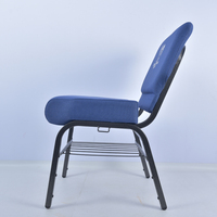 Vente d'usine, chaise de théâtre pas chère, empilable en métal, chaise de prière pour synagogue, chaise de culte, sillas para iglesia