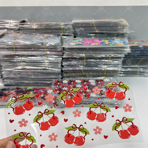 ฟิล์มไวนิลลอกลายยูวี DTF 3D สำหรับห่อขวดสติกเกอร์ติดฉลากแบบลอกลายเย็นยอดนิยมสำหรับถ้วยทัมเบลอร์ขนาด16ออนซ์ - Product Image 3