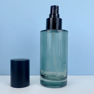 ชุดบรรจุภัณฑ์เครื่องสำอางระดับไฮเอนด์ 50 กรัม 30 มล. 50 มล. 100 มล. 120 มล. ขวดแก้วทรงแบนพร้อมหัวปั๊มโลชั่น ขวดเซรั่มแบบหยด และกระปุกครีม - Product Image 5