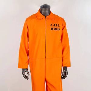 Disfraz de Prisionero de Alta Calidad para Halloween 2026, Uniforme de Recluso, Talla Grande para Adultos, Mono Naranja para Hombre - Product Image 2