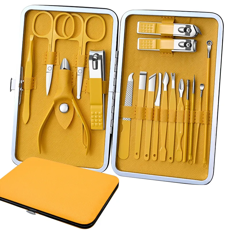 Schlussverkauf 7/18 In 1 Maniküre-Set Edelstahl Nagelknipser-Set Pflege-Kit Nagelschneidegeräte für zu Hause