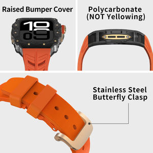 Venta caliente para ver la correa de caucho fluorado más vendida <span class=keywords><strong>fibra</strong></span> de carbono 46MM funda modificada funda de reloj Simple clásica - Product Image 4