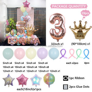 ชุดลูกโป่งรูปมงกุฎสีทองรูป<span class=keywords><strong>ดาว</strong></span>ที่เป็นประกายลูกโป่งรูปมงกุฎสีชมพูสดใสสำหรับงานเลี้ยงวันเกิดแบบทำมือ - Product Image 4