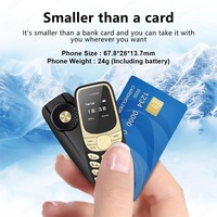 BM35 Mini teléfono móvil 2G GSM Marcador inalámbrico Dual SIM Magic Voice Despertador Lista negra Grabación automática de llamadas Teléfono móvil