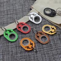 Wsnbwye Fidget Porte-clés Bearingfidget Spinner Porte-clés Fidget Anneau Jouet Cadeau DIY LED Anime Lightning Spinner Porte-clés