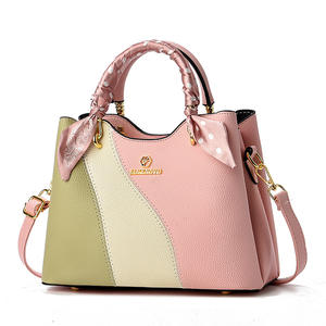 2025 vente chaude PU cuir femme sacs à main grande capacité dame <span class=keywords><strong>Mesager</strong></span> sacs avec écharpe mode femme sacs à bandoulière - Product Image 3