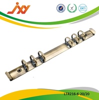 Reliure à 6 anneaux en métal A5 avec clip pour fournitures de bureau, reliures et clips de classement personnalisés, accessoires Sellado Recipe