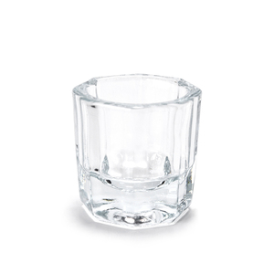 Gobelet octogonal en verre transparent pour liquides et poudres à ongles, portable, pour le nettoyage des pinceaux en acrylique, idéal pour les salons de manucure et la vente en gros - Product Image 2