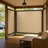 Filet pare-soleil tricoté en HDPE, écran d'intimité, brise-vent, couverture de clôture, résistant aux UV, pour jardin, balcon, cour arrière, extérieur