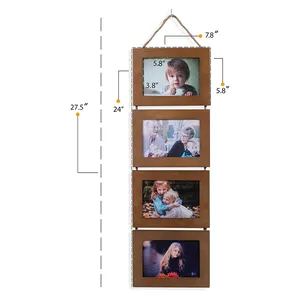 Bộ Khung Ảnh 4X6 Với 8 Khung Cắt Dán Mở Ngang Để Hiển Thị Tường - Product Image 1