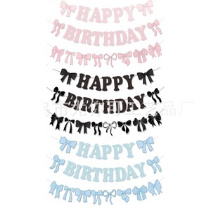 Guirnalda de Lazo de Cumpleaños, Decoración Elegante y Duradera para Fiestas, Decoraciones de Cumpleaños - Product Image 5