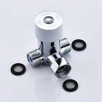 Accessoires de robinetterie en laiton chromé HY-01, design moderne, mélange d'eau chaude et froide, économie d'eau